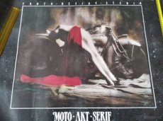 Plakát plagát akt motocykl motorka