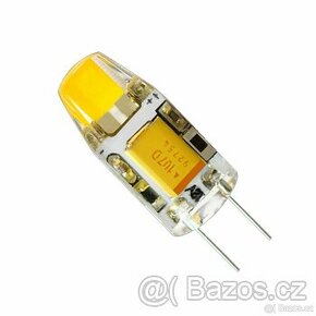 LED žárovka G4 COB 3W 12V AC/DC studená bílá - 10ks