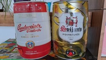PIVNÍ SOUDEK 5 l BUDWEISER VYMĚNÍM - PRODÁM