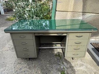 Industriální lékařský kovový stůl 60. léta