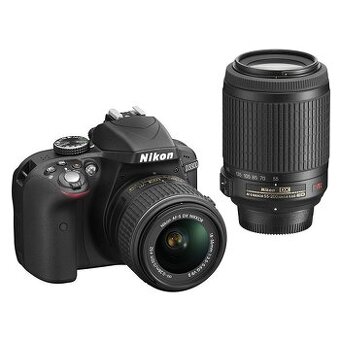 SET ZRCADLOVKA Nikon D3300 + 18-55VR/55-200VR/TOP