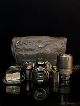 Nikon D610 + pevná 50mm + teleobjektiv 70–300mm + blesk