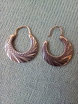 Stříbrné náušnice z 1. pol. 20. stol - 1