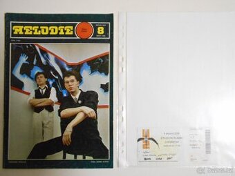 U2 - VSTUPENKA + ČASOPIS MELODIE + ČLÁNEK ROCKPOP 