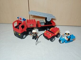 lego duplo hasiči, policie