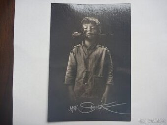Jan Saudek orig. autogram vlastnoruční podpis fotografie
