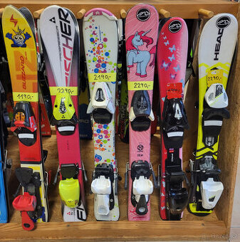 Dětské lyže s vázáním ve velikosti 70 cm