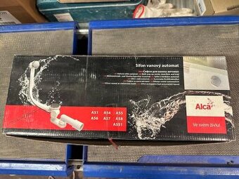 Vanový sifon Alca click/clack s přepadem – SKLAD