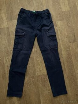 Modré kalhoty zn. Benetton vel. 168