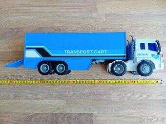 Auto kamion na autíčka, zvuky, světla, na setrvačník