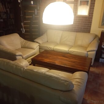 Kožený set sedaček