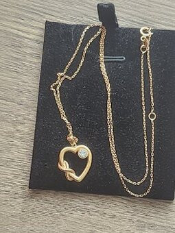 Luxusní zlatý náhrdelník GLAMIRA s diamantem 0,16 ct (585/10