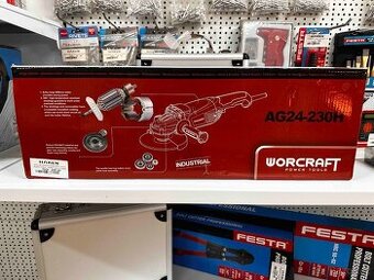 Worcraft industrial AG24-230H úhlová bruska 230mm, 2400W