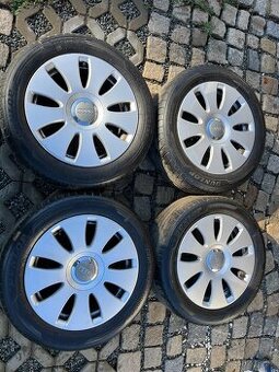4x alu disky 5x112 R16, letní pneu 70%