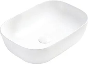 Mexen Rita umyvadlo na desku - 45 x 32 cm, Matná bílá