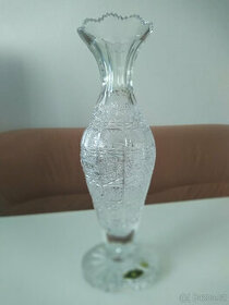 Sklěněná váza broušené sklo 36 cm + Doprava ZDARMA + Dárek - 1
