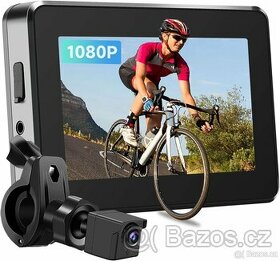 Zpětná cyklistická kamera + displej, HD 1080p,noční vidění - 1