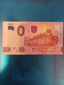 0 euro souvenír obec Kunin Anniversary