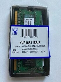 Kingston Value 2GB DDR3 1600 CL11 SO-DIMM