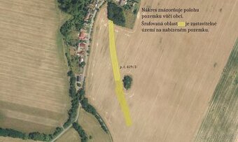 Pozemek, bydlení, prodej, Stojice, Pardubice