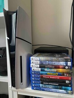 Playstation 5 / PS5 + ovladač + hry (verze s mechanikou)