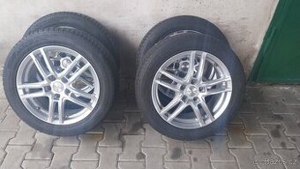 Prodám alu kola na vozy ŠKODA, VW pneu 215/55/17