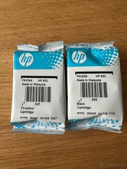 HP 652 barva do tiskárny černá a barevná