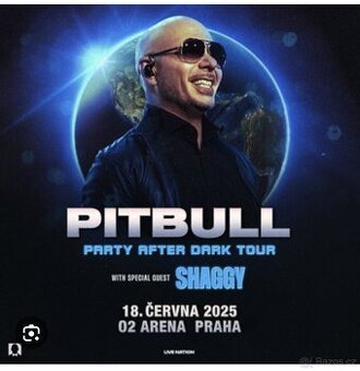 Koupím 2 vstupenky na Pitbulla do O2 arény