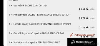 Sada spojky Sachs Performance