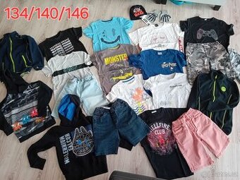 Oblečení pro kluka v. 134/140/146 celkem 20ks za 190,-