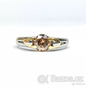 LUXUSNÍ PLATINOVÝ DIAMANTOVÝ PRSTEN SOLITÉR 1.09 CT