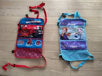 Organizér na sedadlo / 2x (modrý a červený).