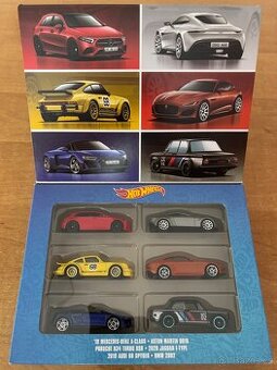 Hot Wheels - sada 6 kovových modelů ve velmi dobrém stavu