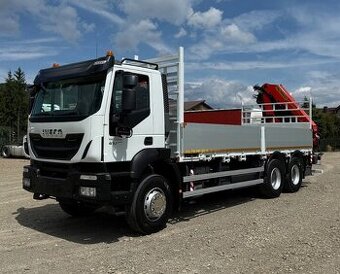 Iveco Trakker 410 - 6x4 - Valník + HR-PALFINGER PK 22002-EH
