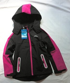 NOVÁ SOFTSHELLOVÁ BUNDA -5-6 let, 116 cm