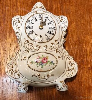 Prodám PORCELÁNOVÉ HODINY BAROKO FUNKČNÍ
