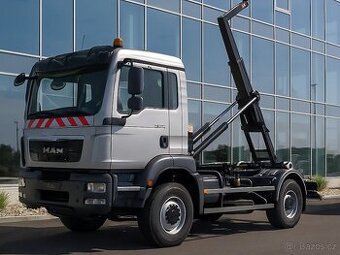 ČTYŘKOLKA MAN TGM 13.290 4x4 NOSIČ KONTEJNERU TELESKOP 8T