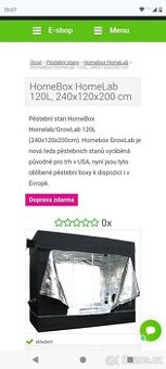 Pěstební stan homebox