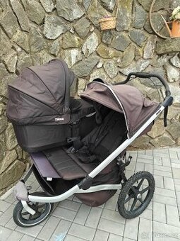 Thule Urban Glide Double + korba + příslušenství