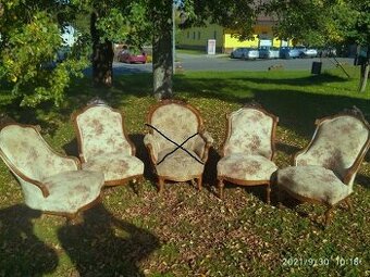 Starožitné křesla 4kusy-6600,-kč