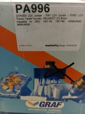 vodní pumpa 2.2 hdi graf pa996