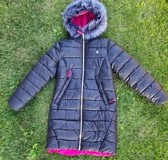 Krasny zimni kabát LOOP velikost 164. Jako novy
