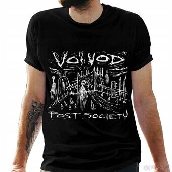 Tričko černé pánské s potiskem VOIVOD - Post Society (3XL)