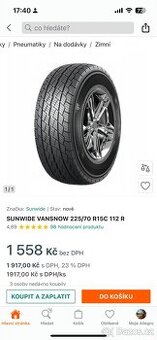 Pneu 225/70 r15C