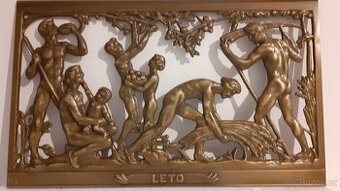 Obrazy -Litina 4 roční období Karel Korschann