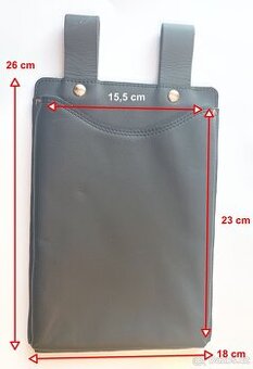 Kožené pouzdro na opasek na tablet. - 1