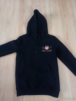 Nová pánská černá mikina klokanka Zn. Gant, vel. S