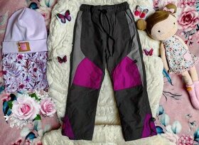 Softshellové dívčí kalhoty s fleesem 104/110