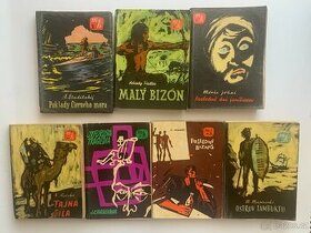 7 knih Malá knižnica 1957-63 dobrodružné detektivní - levně