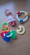 Retro hračky-chrastítka,gumové,plyšové,panenky,dětskéCD